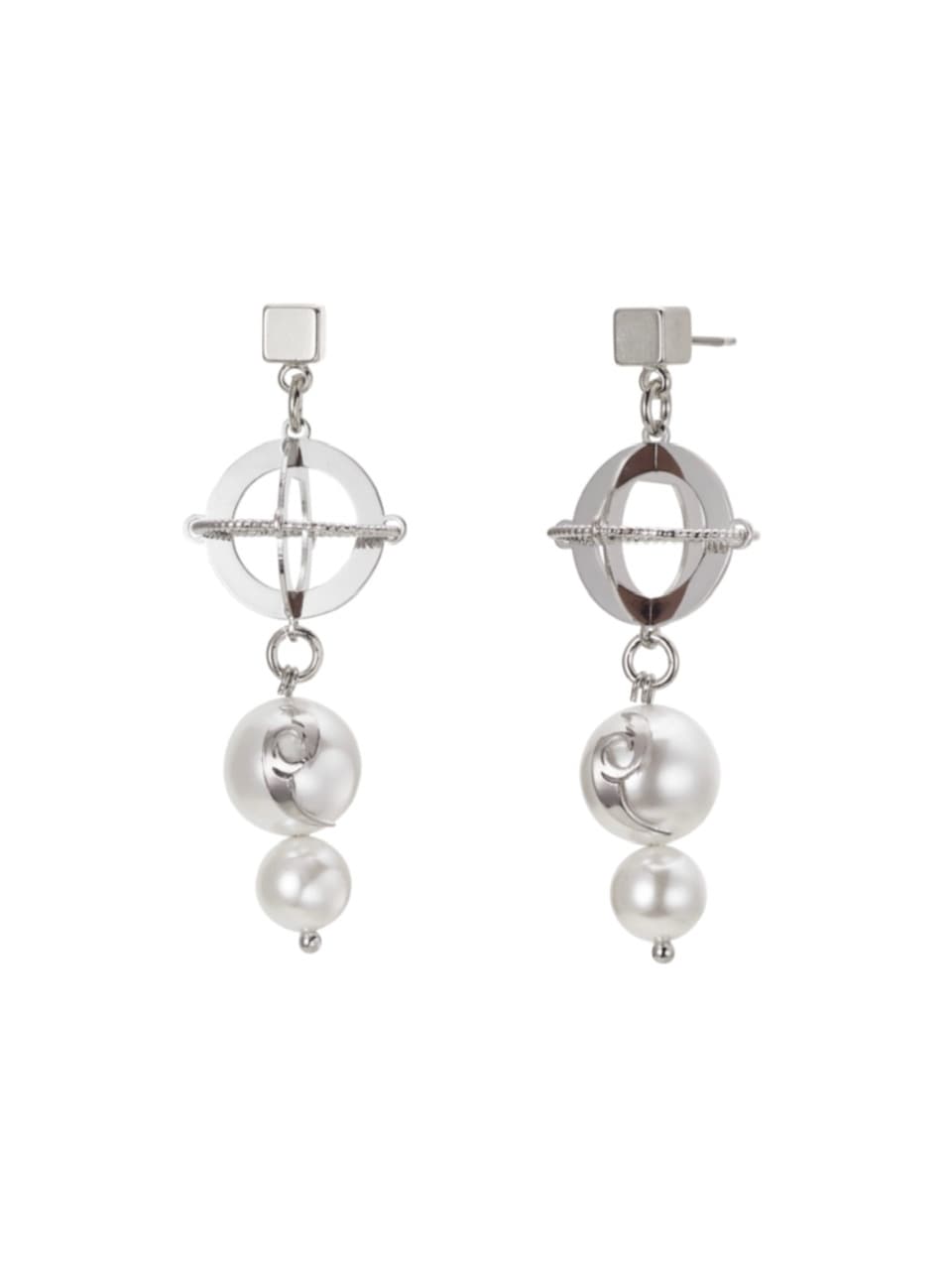 【PEG LEG】snowman planet earring