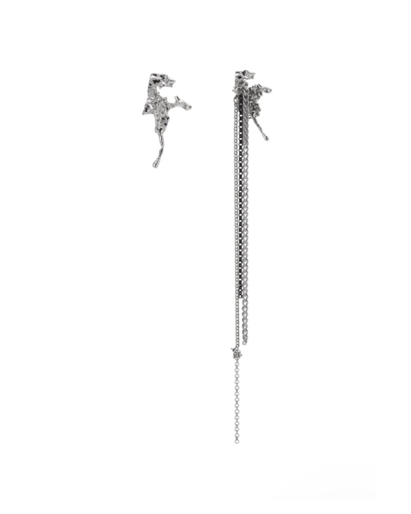 【PEG LEG】drop long chain earring