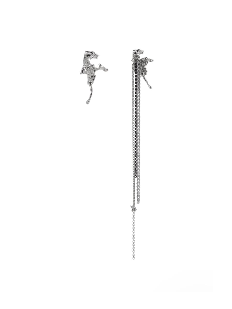 【PEG LEG】drop long chain earring