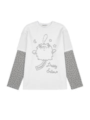 【FANCY X DUSTY】DUSTY CLUB LAYERED LONG SLEEVE / 【ファンシー X ダスティ】ダスティークラブレイヤード長袖Ｔシャツ