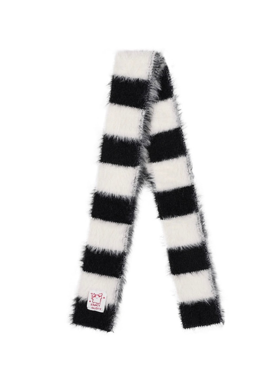 【FANCY X DUSTY】HUG STRIPE FUR MUFFLER / 【ファンシー X ダスティ】ハグストライプファーマフラー