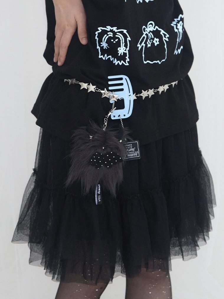 【FANCY X DUSTY】BRUSH CARABINER KEYRING / 【ファンシー X ダスティ】ブラッシュカラビナキーリング