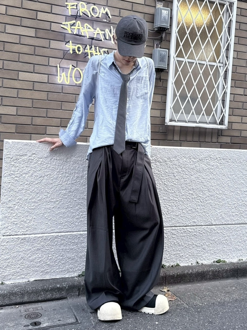受注制【nmtc +】belt slacks / 【エヌエムティーシープラス】ベルト付きスラックス (2color)