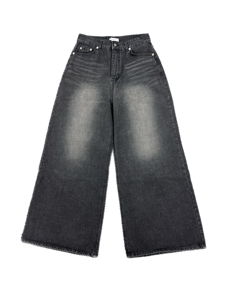 受注制【Chikashitsu +】buggy denim pants / 【チカシツプラス】バギーデニムパンツ