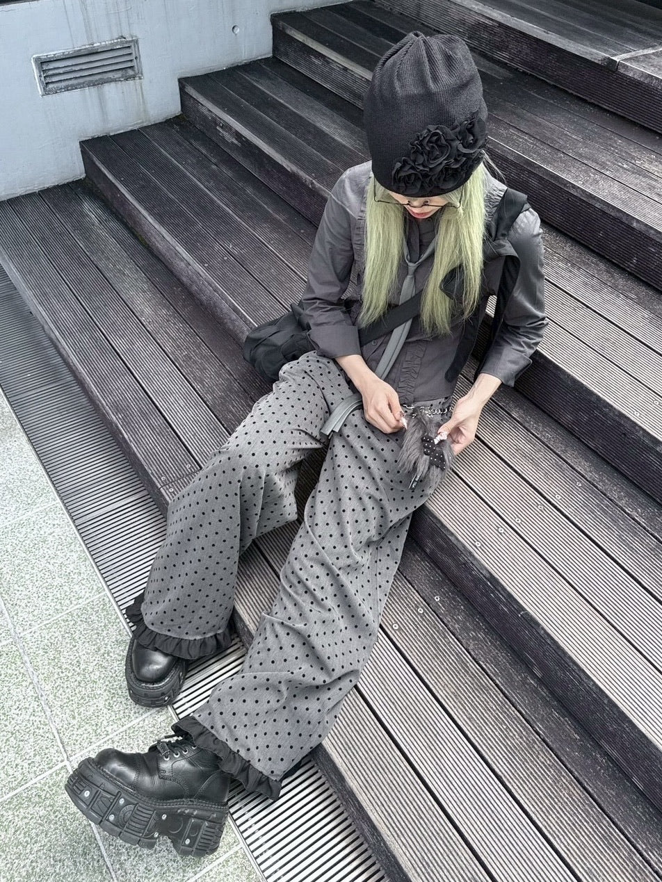 受注制【nmtc +】daffle beanie / 【エヌエムティーシープラス】フラワービーニー (2color)