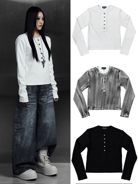 【Rosen Kreuz】TIGHT RIB LONG SLEEVE