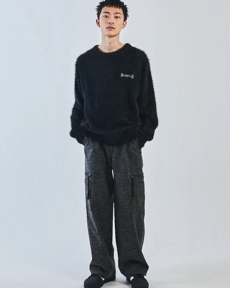 【SUPPLIER】Cross Shaggy Knit / 【サプライヤー】クロスロゴシャギーニット