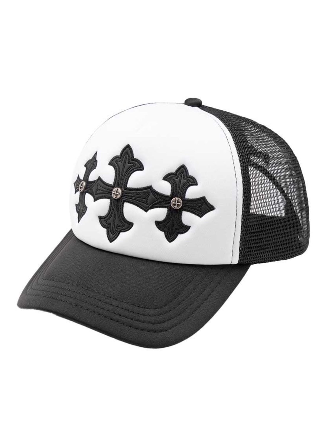 1/30 再入荷【SUPPLIER】Cross Leather Patch Mesh Cap / 【サプライヤー】クロスパッチメッシュキャップ