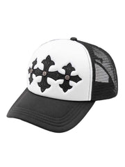 1/30 再入荷【SUPPLIER】Cross Leather Patch Mesh Cap / 【サプライヤー】クロスパッチメッシュキャップ