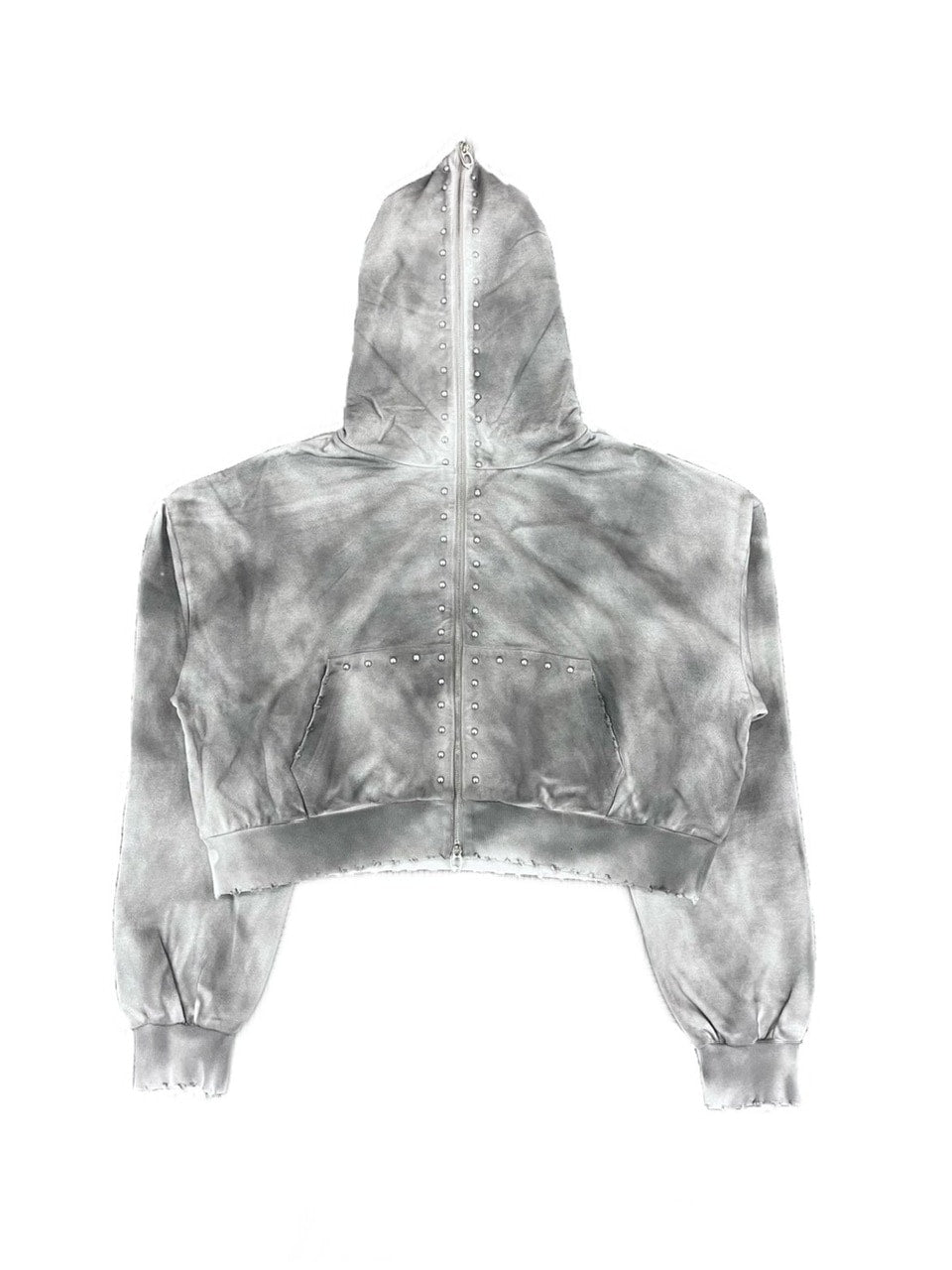 【DIG YOUR OWN GRAVE】FULLZIP STUDDED HOODIE /【ディグユアオウングレイブ】スタッズフルジップアップパーカー