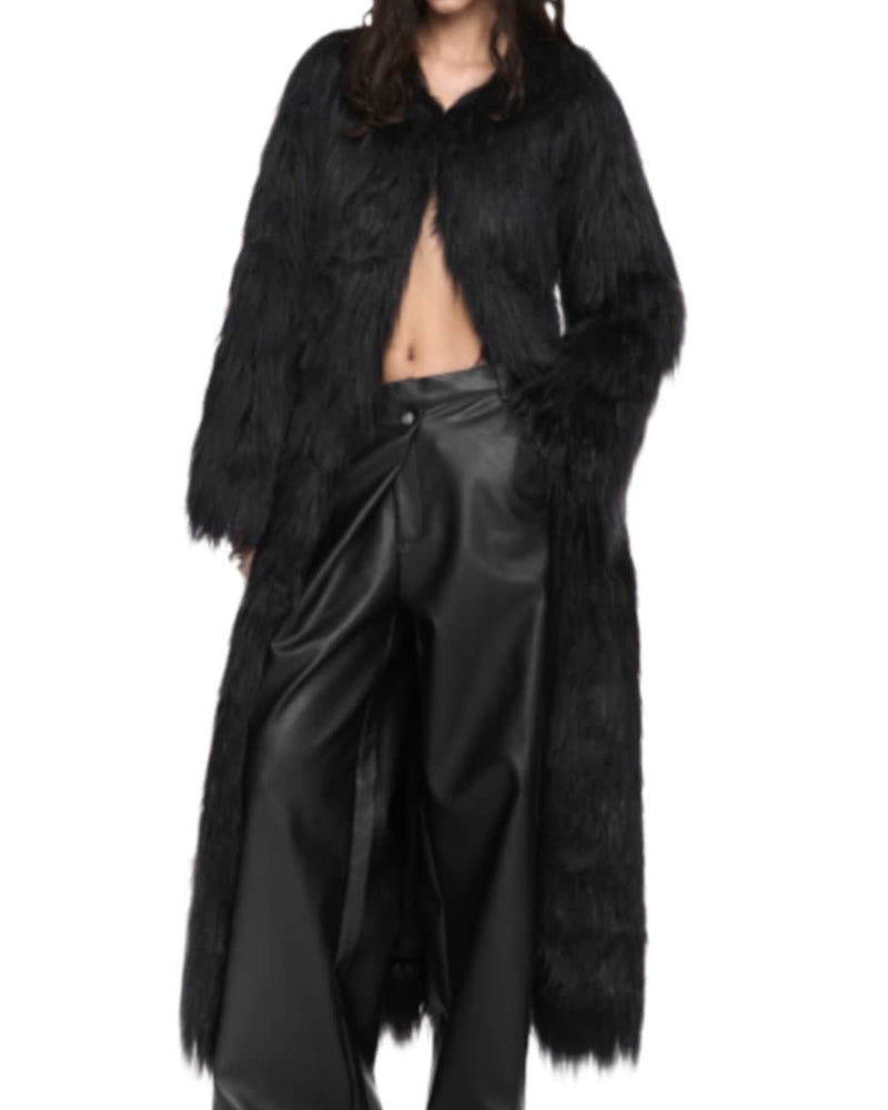 【NACHE】MAXI FAUX FUR COAT