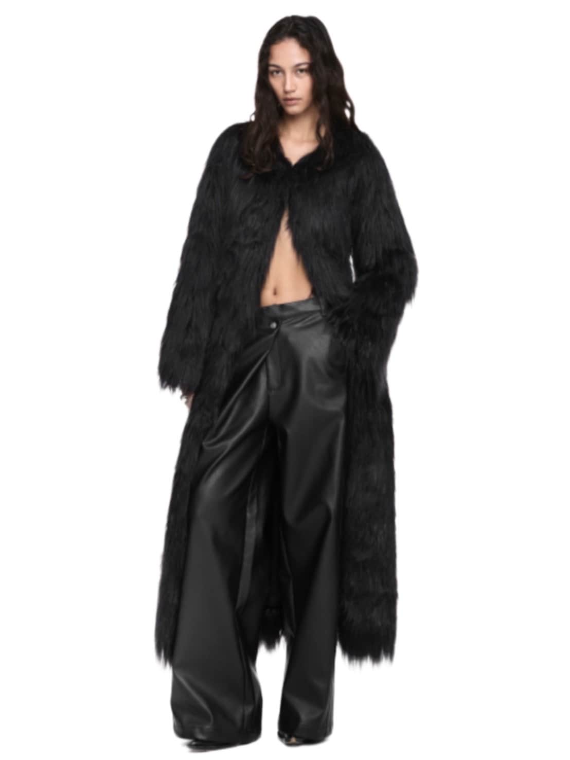 【NACHE】MAXI FAUX FUR COAT