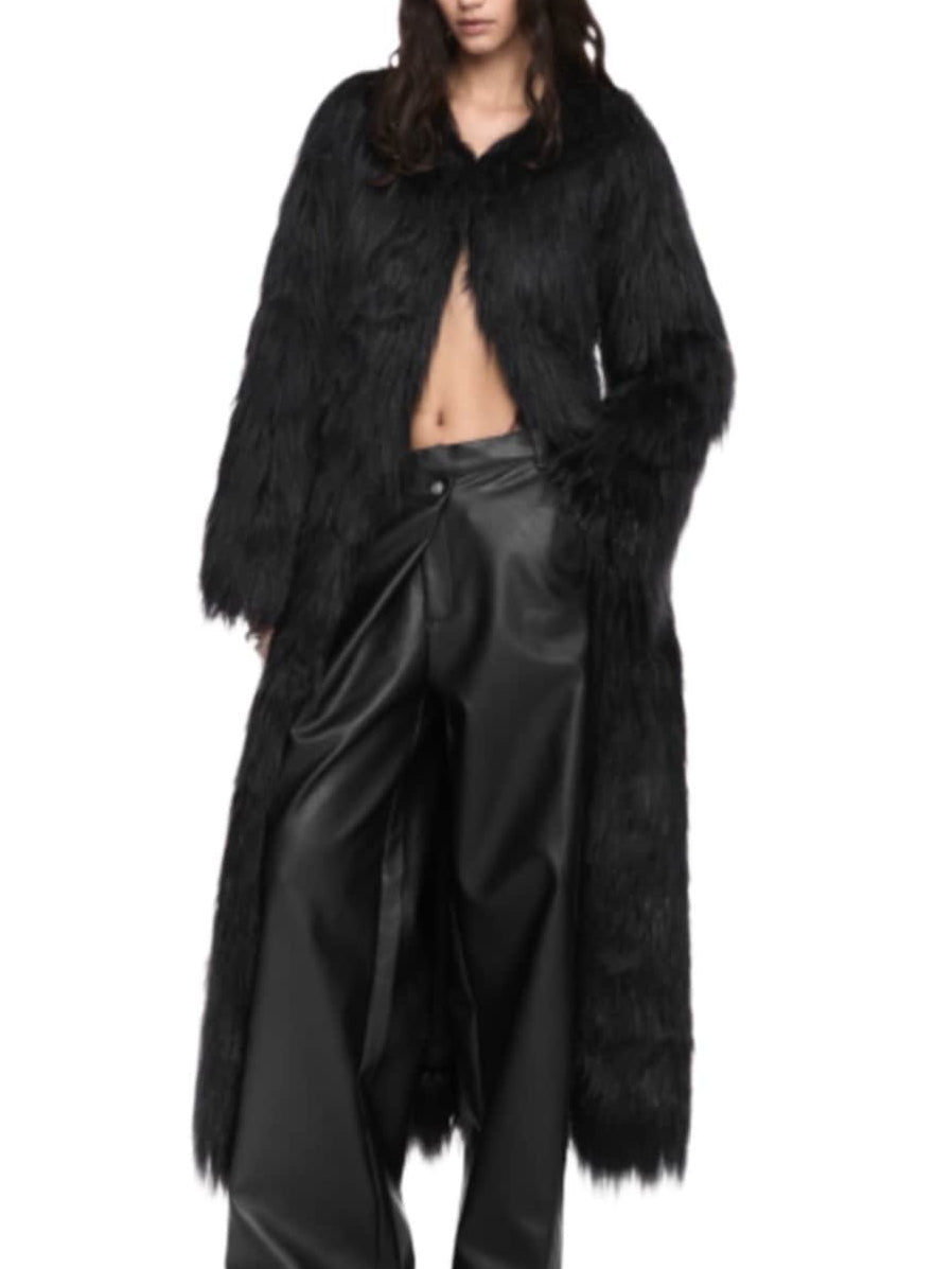 【NACHE】MAXI FAUX FUR COAT