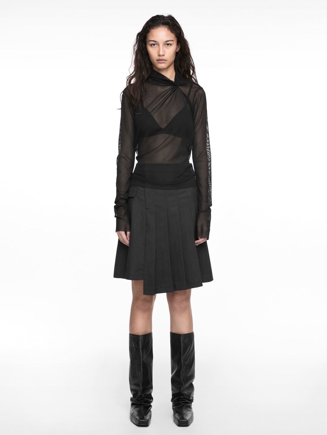 【NACHE】PULLED NECK LONG SLEEVE