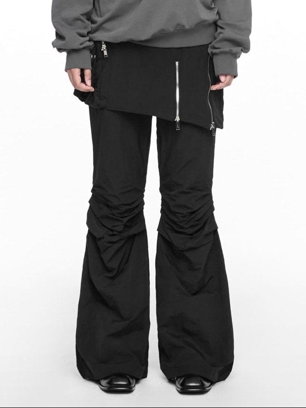 【NACHE】BOOTS CUT SKIRT PANTS (UNISEX)