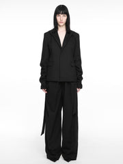 【NACHE】DRAPING WIDE PANTS