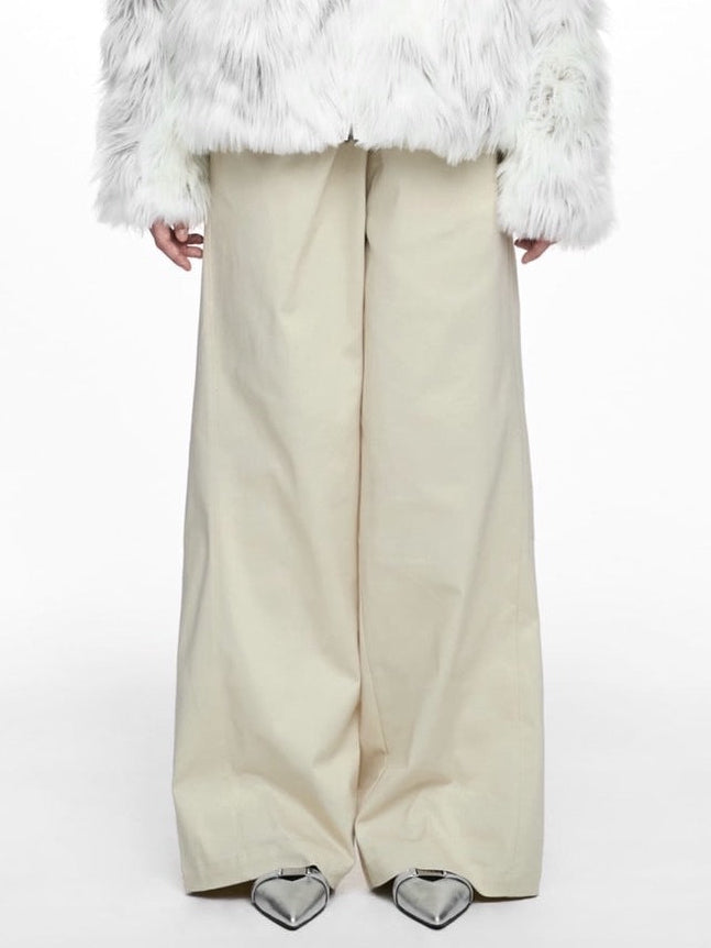 【NACHE】FOLDED WIDE PANTS (UNISEX)