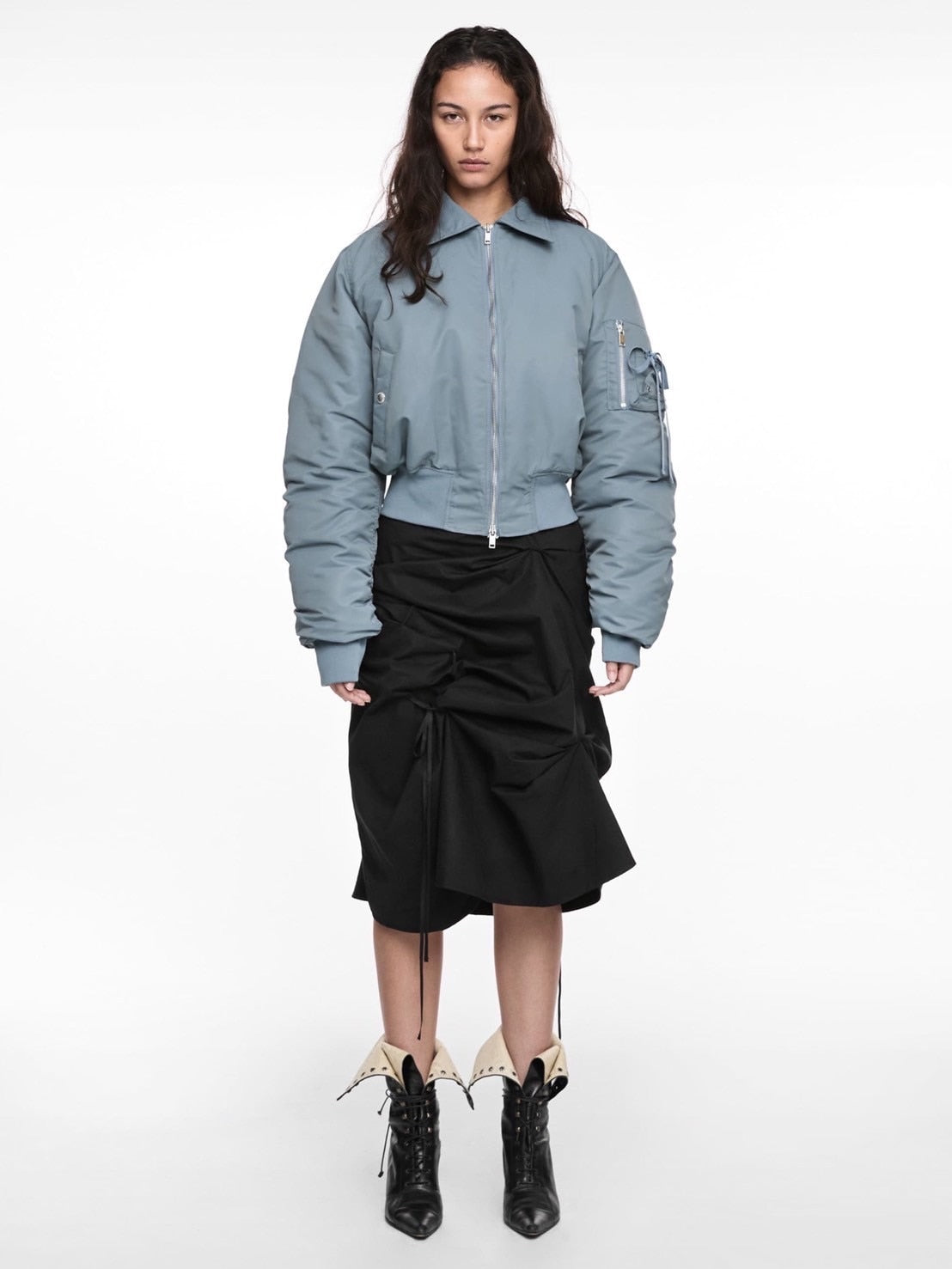 【NACHE】STRAP PULLED SKIRT