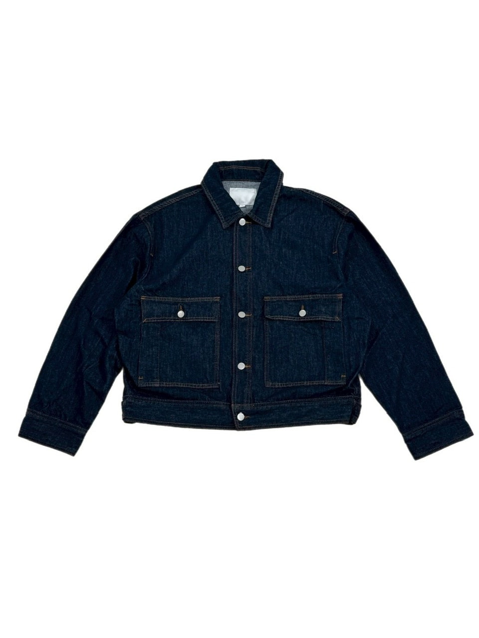 受注制【Chikashitsu +】2 pocket rigid denim jacket / 【チカシツプラス】ツーポケットデニムジャケット (2color)