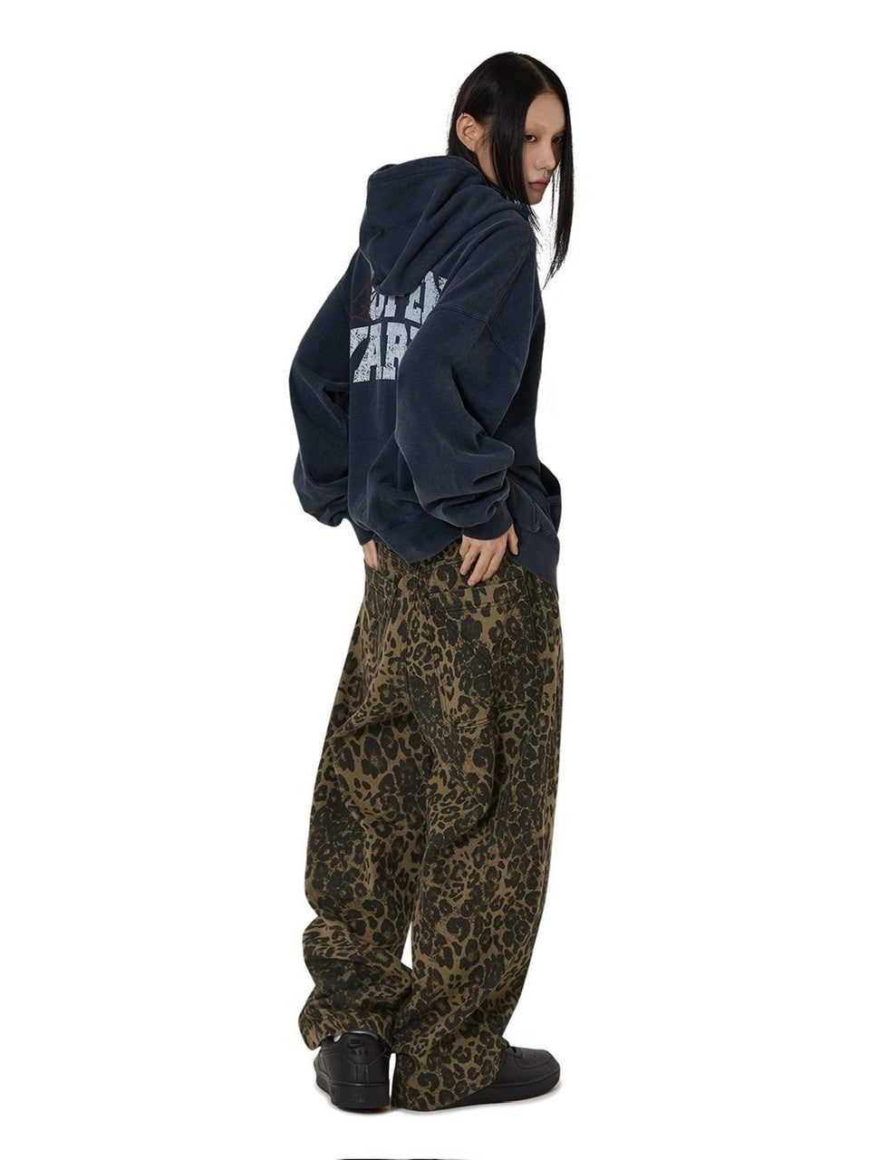 【OY】VINTAGE FADE WASHED HOODIE ZIP UP