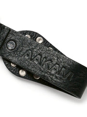 【AAKAM】Cross Studded Leather Keyring