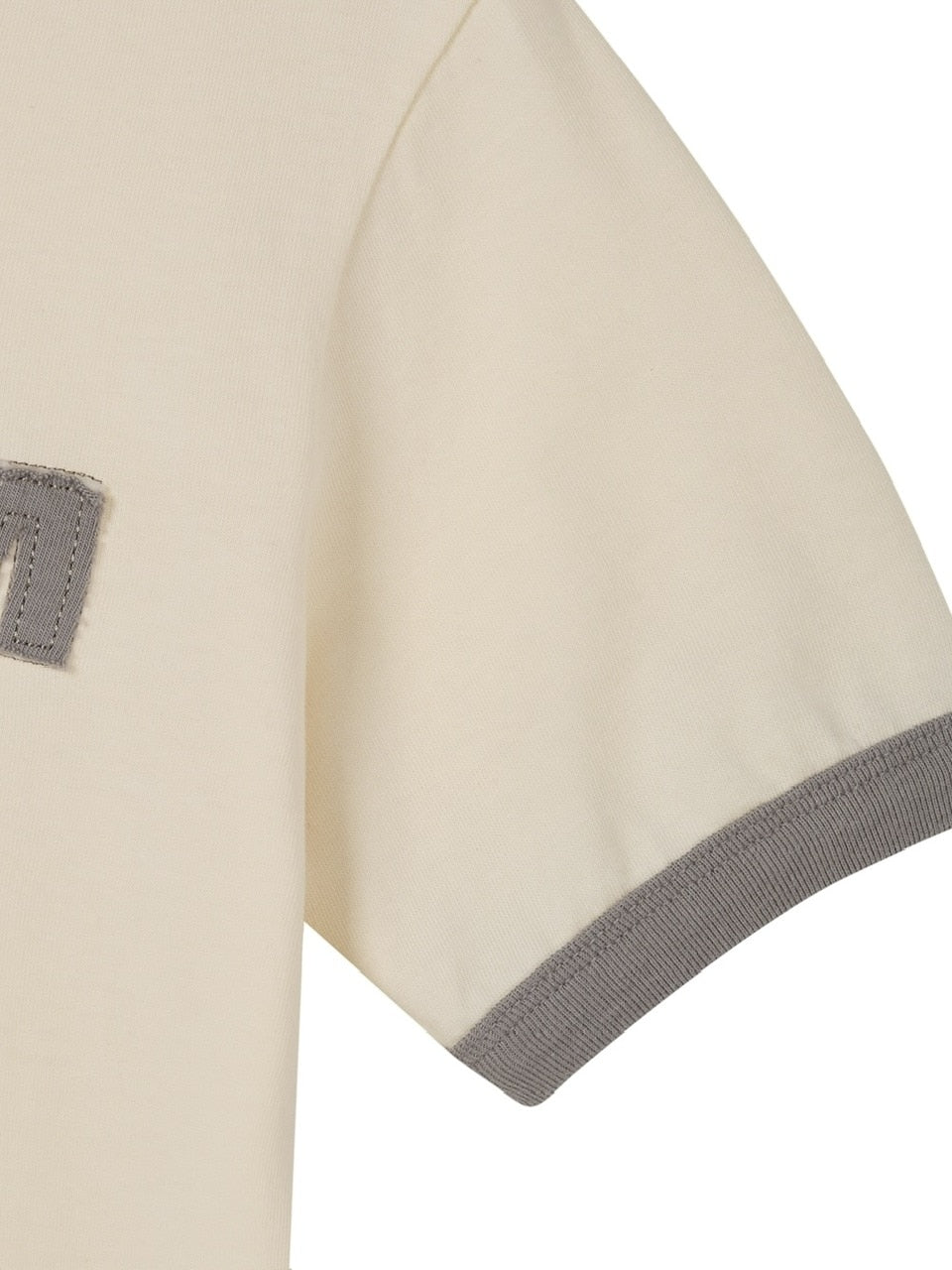 【AAKAM】Logo Patch Ringer Top