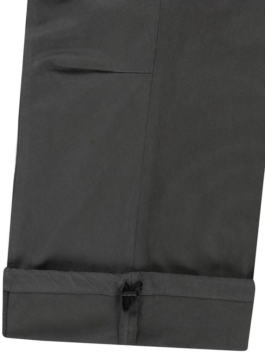 【AAKAM】Knee Pin-tuck Contrast Cargo Pants