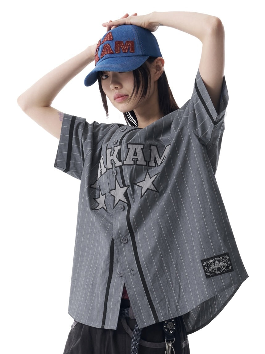 【AAKAM】Cotton Baseball Jersey