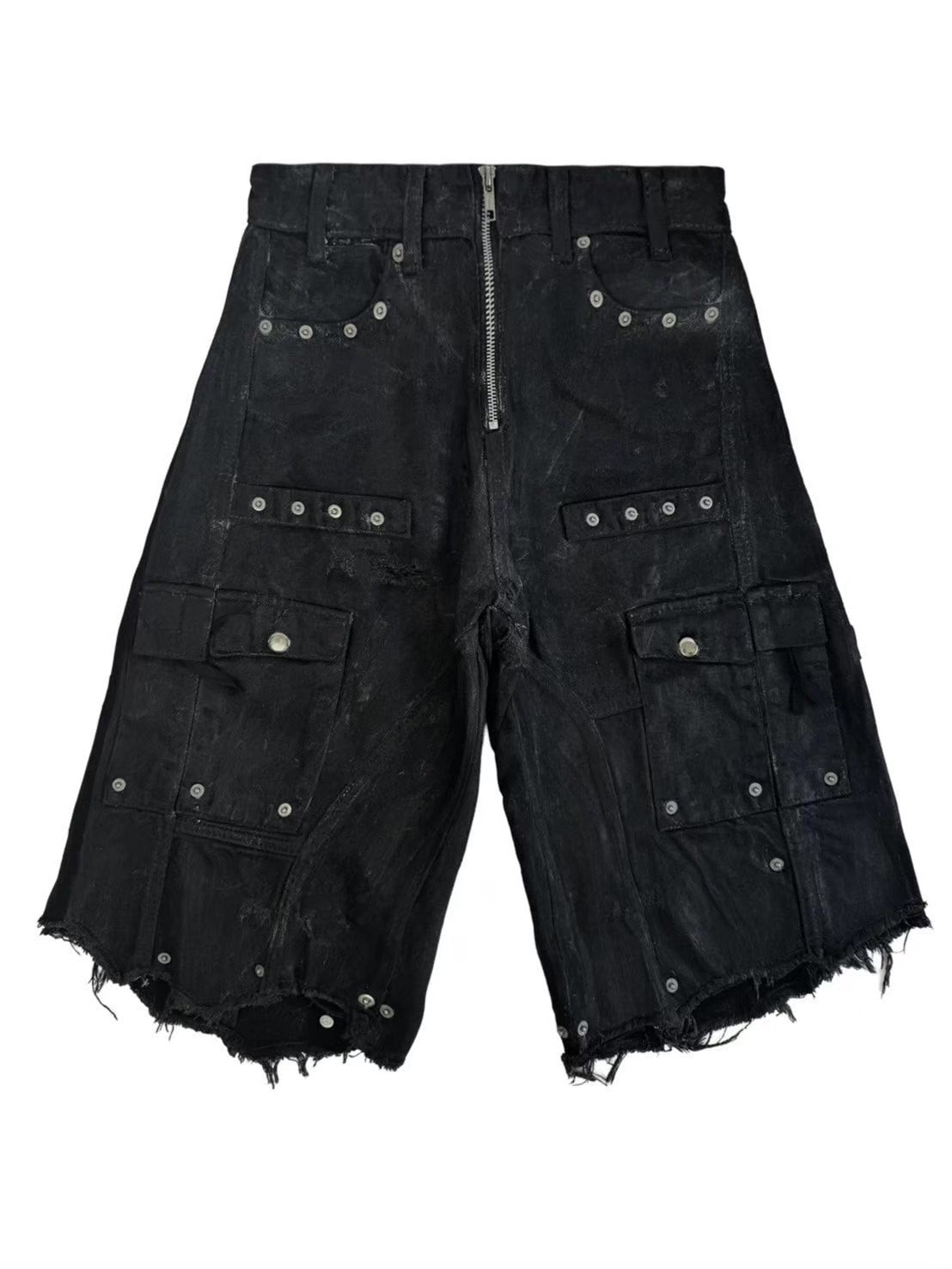 【haveyoudiedbefore?】Obutane Village Waxed Jorts / 【ハブユーダイドビフォー】アイレットデザインハーフパンツ