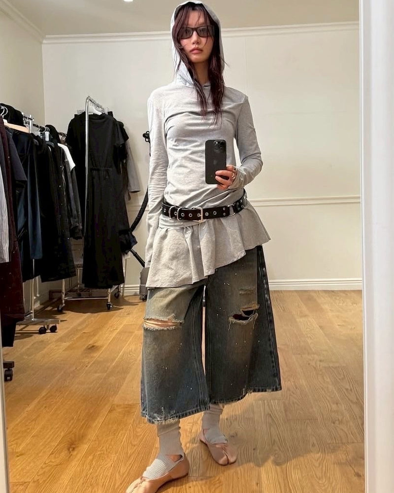 【LCDC】HOODED JERSEY DRESS / 【エルシーディーシー・ティーエム】フードジャージワンピース