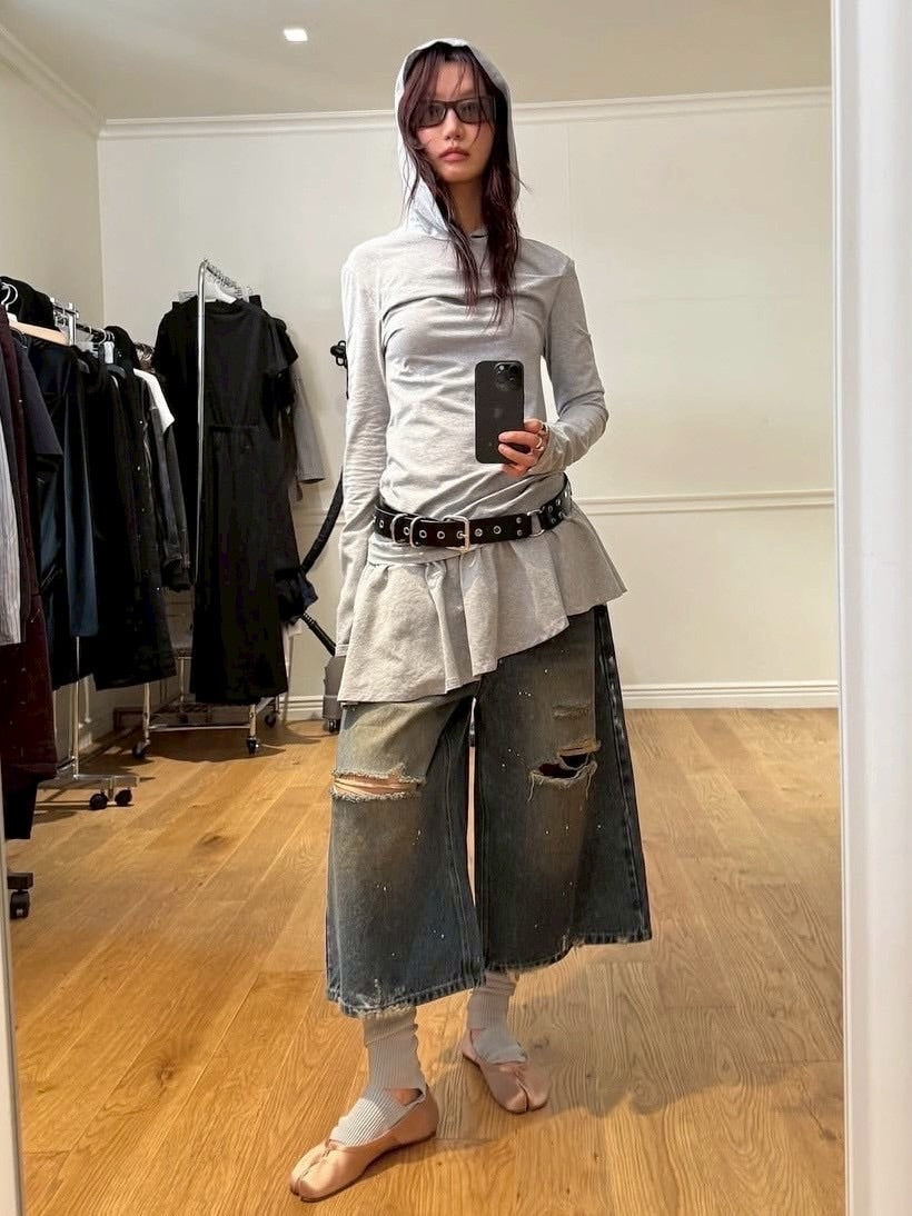 【LCDC】HOODED JERSEY DRESS / 【エルシーディーシー・ティーエム】フードジャージワンピース