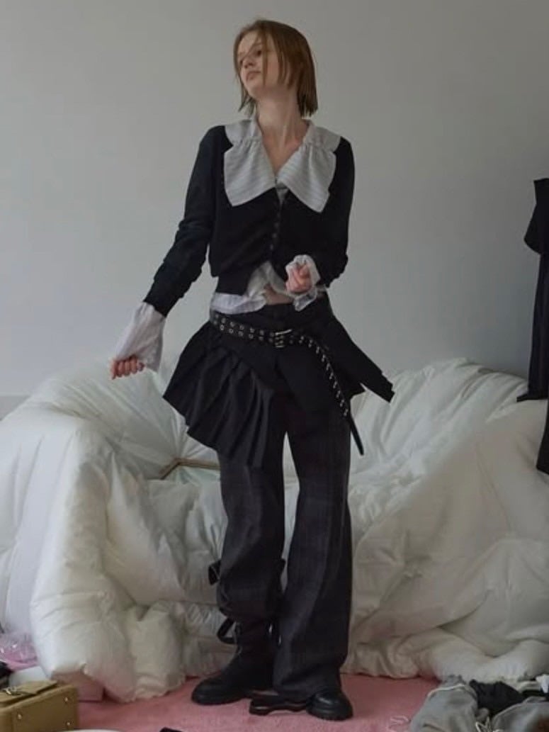 【LCDC】PLEATS DETAIL LAYERED SKIRT / 【エルシーディーシー・ティーエム】プレーツディティールレイヤードスカート