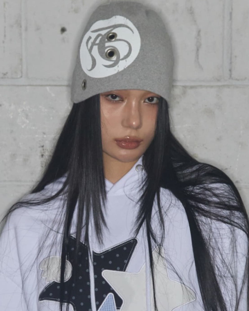 【FANCY CLUB】FY EYELET BEANIE / 【ファンシークラブ】ＦＹアイレットニット帽