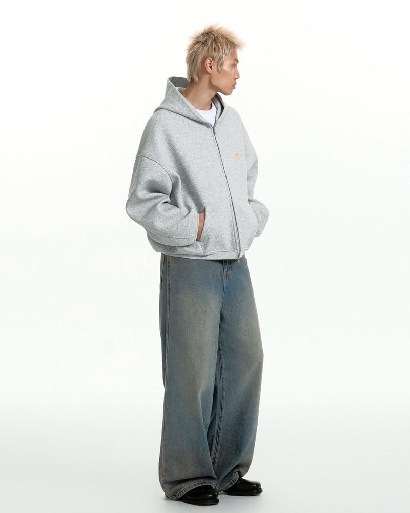 【TGNS】Oversized Zip-Up Sweatshirt Jacket / 【ツーガンズ】オーバーサイズスウェットダブルジップアップパーカー