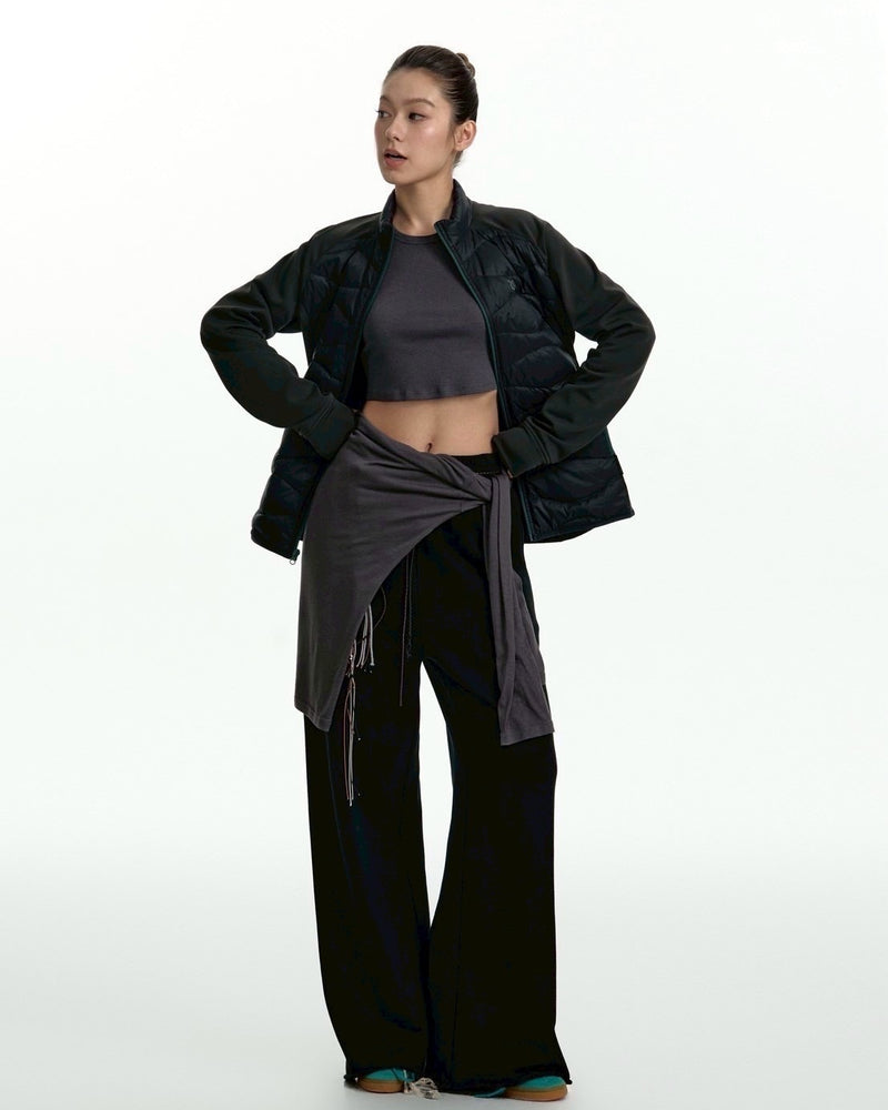 【TGNS】Drawstring Sweatpants With Raw Edges / 【ツーガンズ】ベルトストリングスウェットパンツ