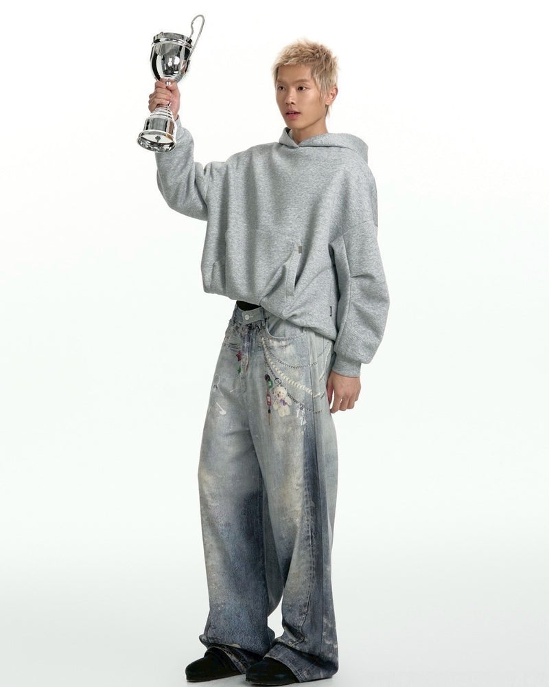【TGNS】Pleated Air Layer Hooded Sweatshirt / 【ツーガンズ】プリーツレイヤープルオーバーパーカー
