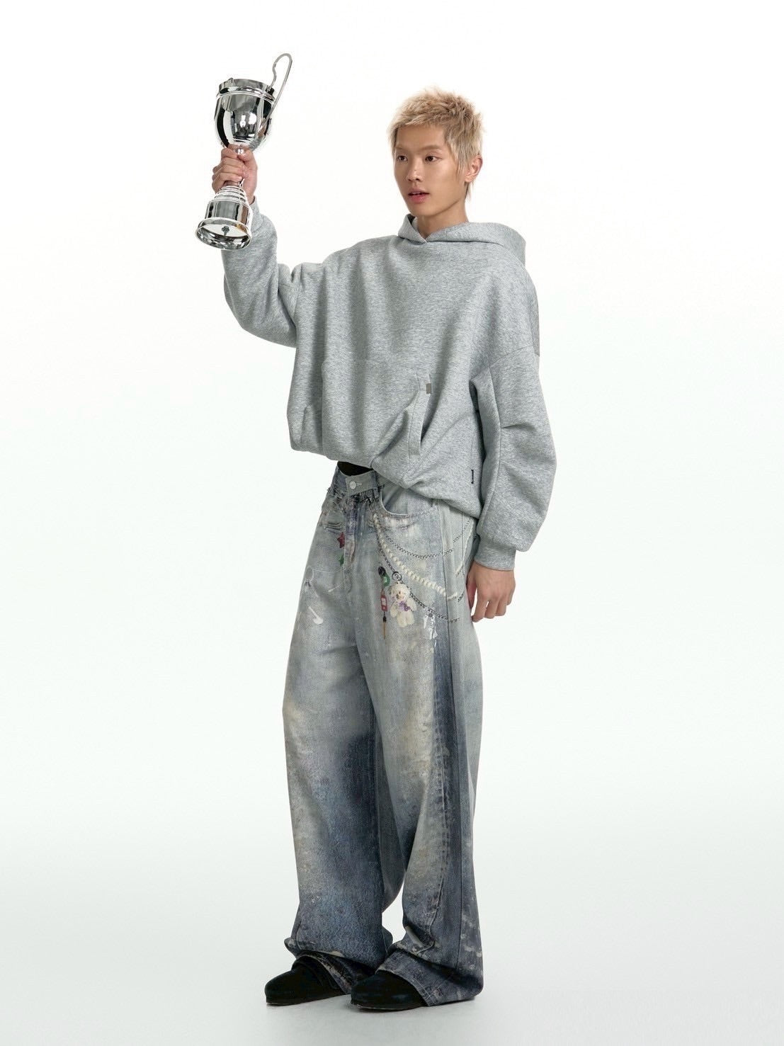 【TGNS】Pleated Air Layer Hooded Sweatshirt / 【ツーガンズ】プリーツレイヤープルオーバーパーカー