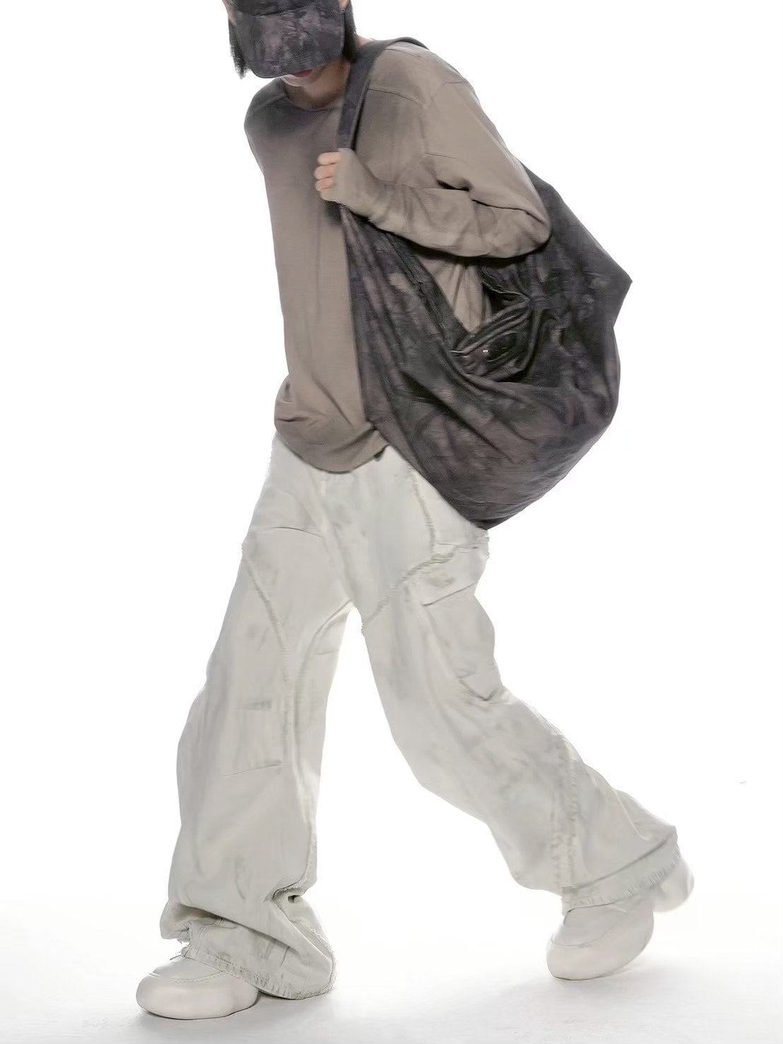 【d5ove】Basic Washed Long-sleeved Tee / 【ダヴ】スモークウォッシュド長袖Ｔシャツ