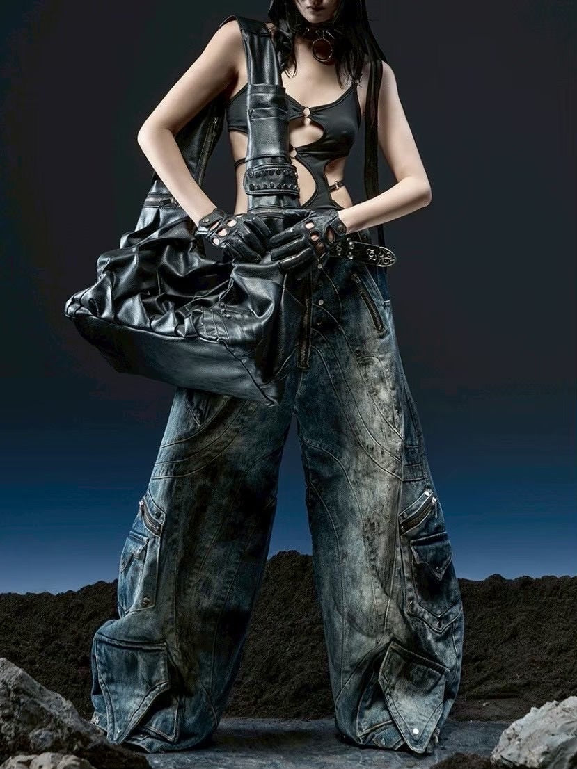 【RICH】Crinkle Leather Bag / 【リッチ】コーティングショルダーバッグ