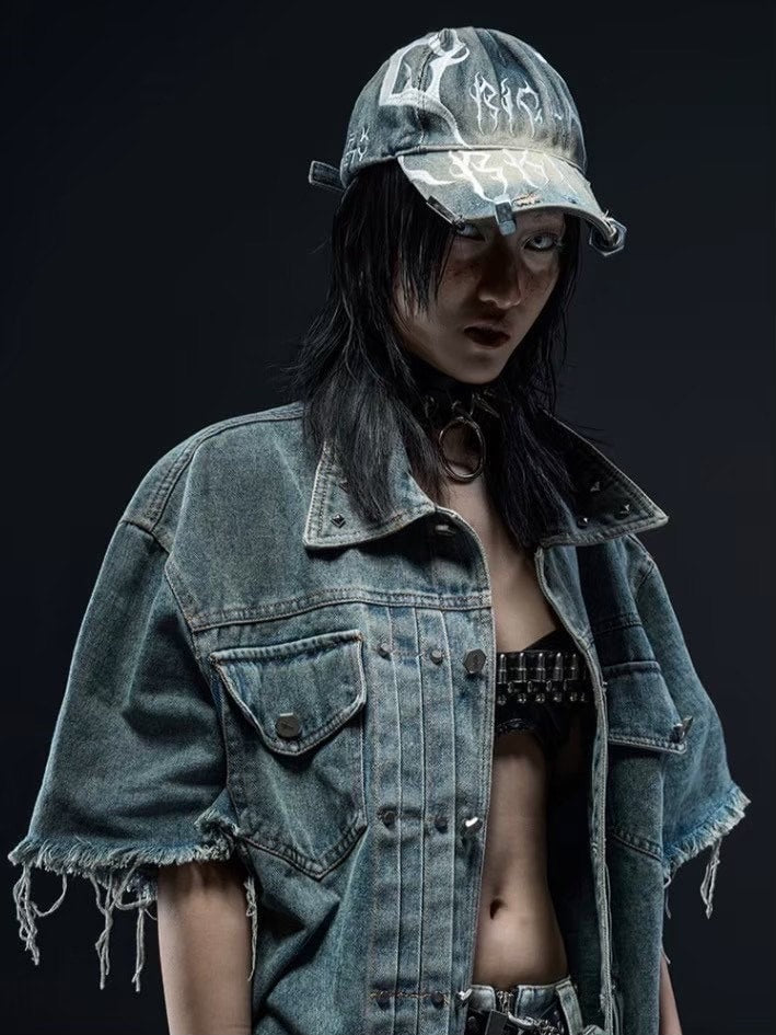 【RICH】DRKNSS Denim Washed Hat / 【リッチ】ロゴデニムウォッシュキャップ