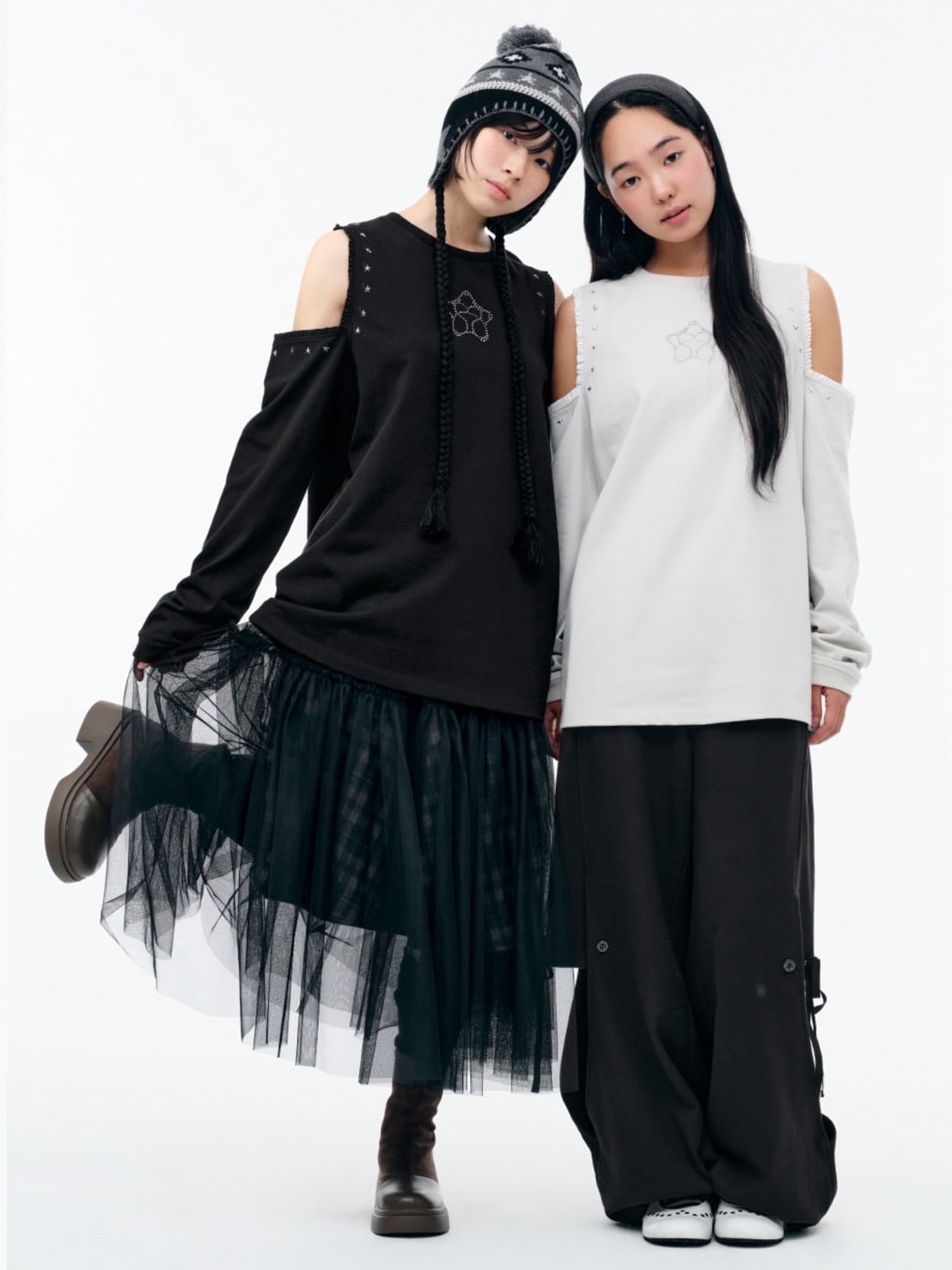 【TUOMIO】CUT-OUT LACE LONG SLEEVES / 【トゥオミオ】カットアウトレースロングスリーブ