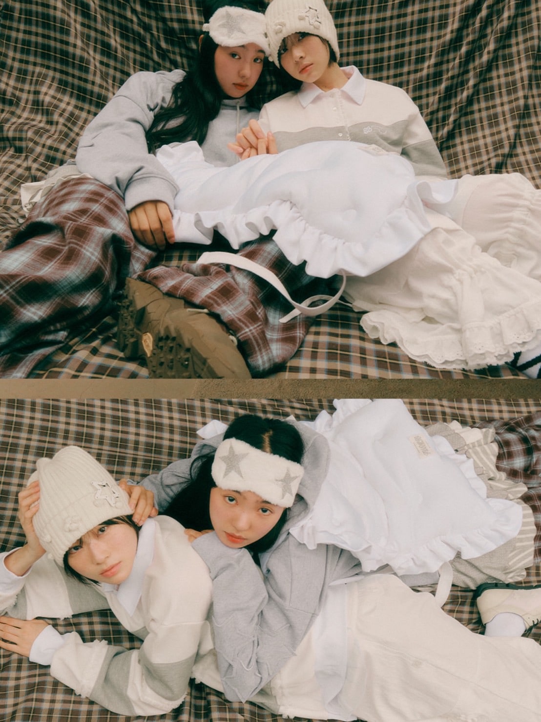 【TUOMIO】RUFFLE POLO TOP / 【トゥオミオ】ラッフル長袖ポロシャツ