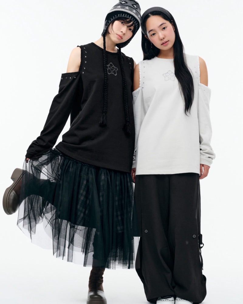 【TUOMIO】DOUBLE LAYERED SWEATPANTS / 【トゥオミオ】ダブルレイヤードスウェットパンツ