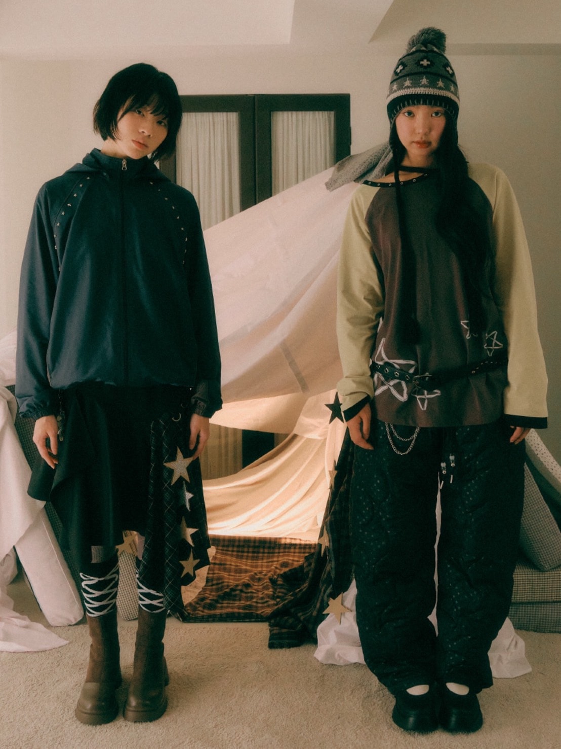 【TUOMIO】LAYERED ASYMMETRIC SKIRT / 【トゥオミオ】レイヤードアシンメトリースカート