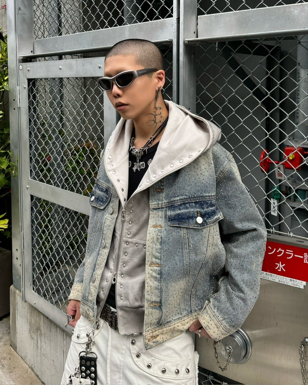 【Never mind the XU】tangled design necklace / 【ネバーマインドザエックスユー】タングルドデザインネックレス