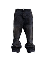 【BEBOF】Washing Semi-Wide Denim Pants / 【ビーボフ】ウォッシングセミワイドデニムパンツ