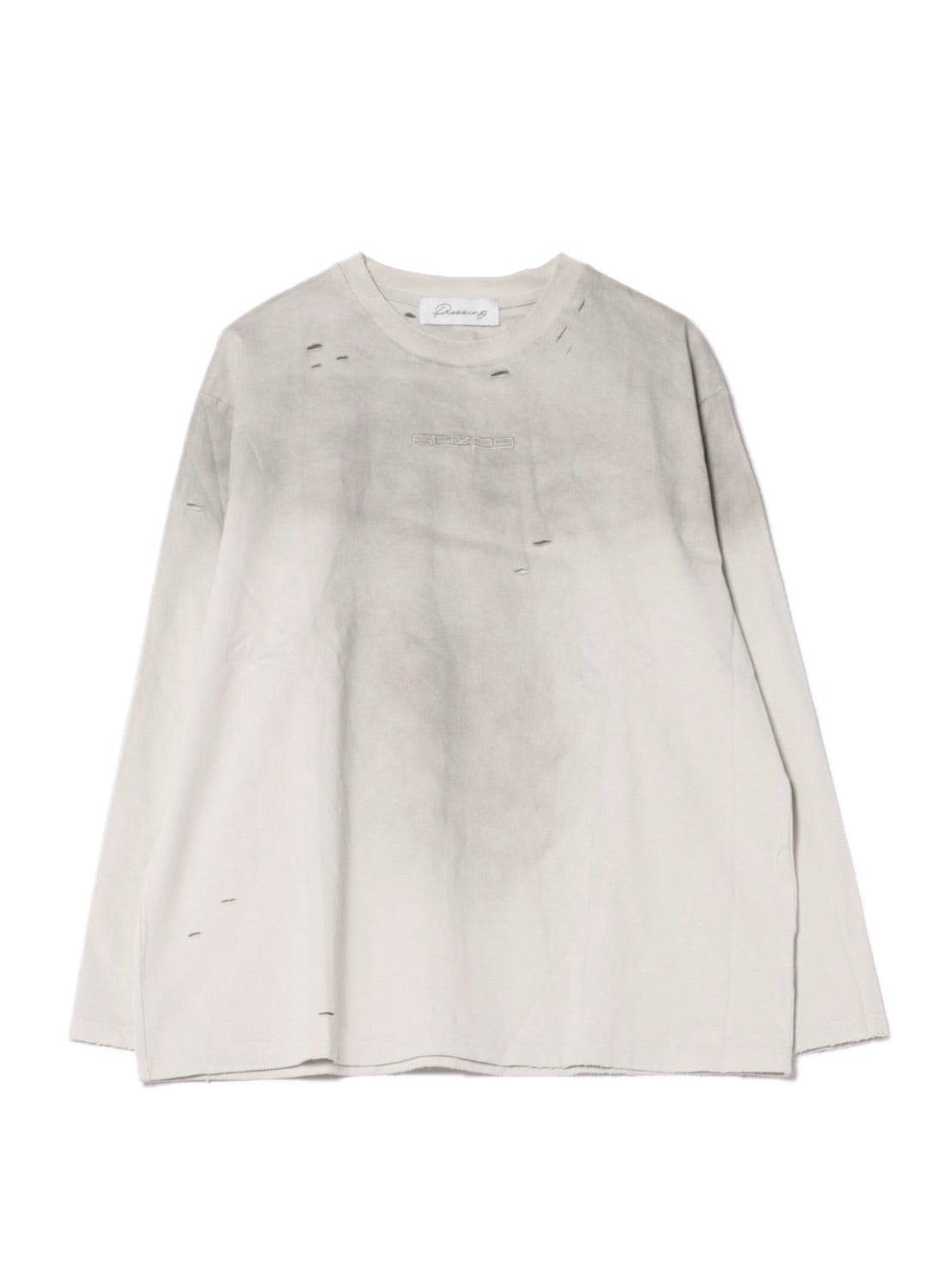 国際配送【Never mind the XU】damage washed long sleeve (3color