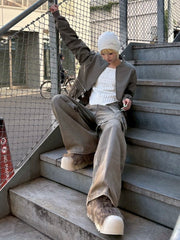 【Never mind the XU】wrap denim pants / 【ネバーマインドザエックスユー】ラップデニムパンツ