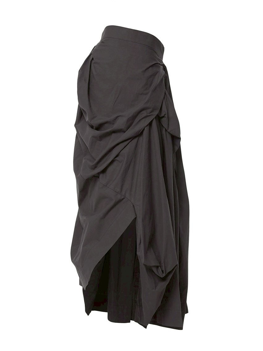 【FLAREUP】Asymmetrical Draped Layered Long Skirt / 【フレアアップ】アシンメトリードレープレイヤードロングスカート