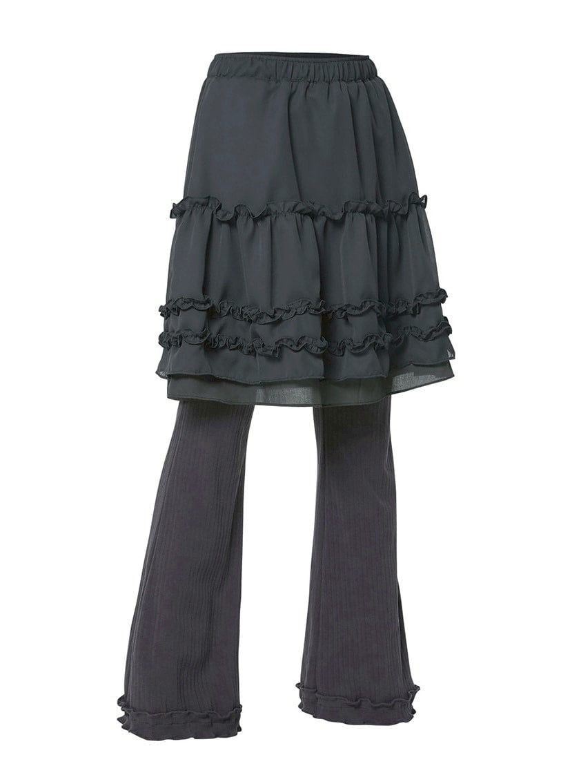 【FLAREUP】3-Layered Ruffle Skirt Pants / 【フレアアップ】3レイヤードラッフルスカートパンツ